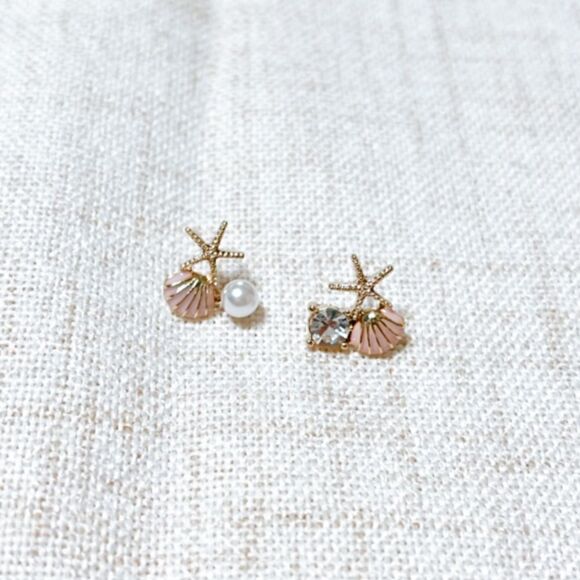 Starfish stud earrings N155 - Picture 2 of 6